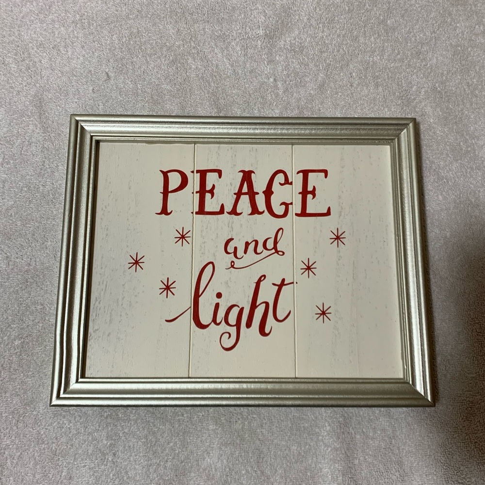 NBU. Pottery Barn Kids Christmas Sign - 12 x 9.5